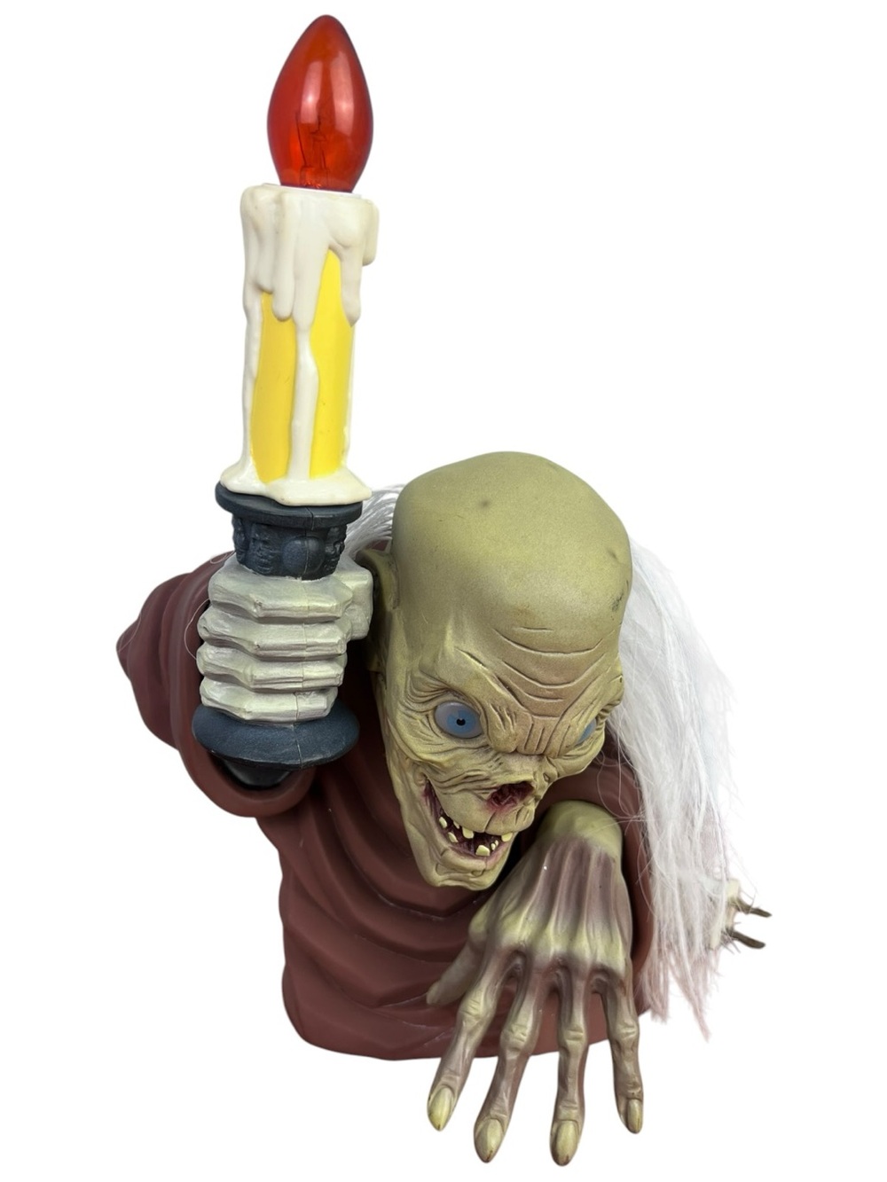 Vintage 1996 Tales From the Crypt Keeper Light Up Candelabra by Trendmaster